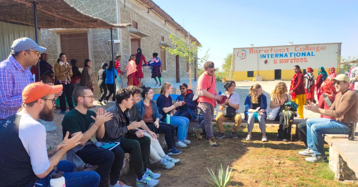 Arizona State University students visit Rajasthan to understand solar engineers training, Digital community school and rural health work being done